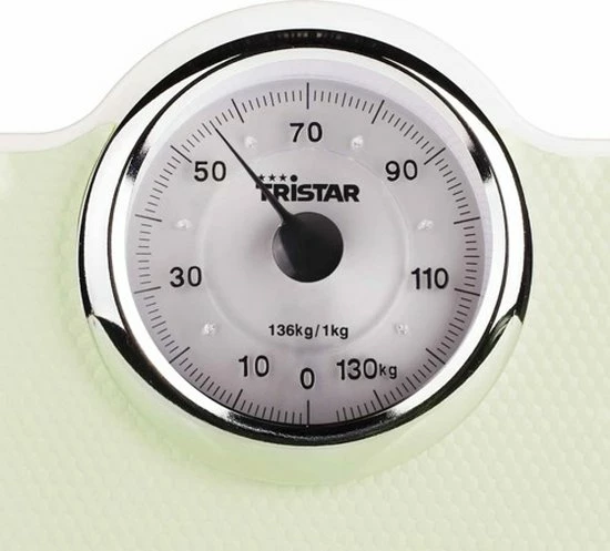 Weegschaal Tristar WG-2428 - Analoge Personenweegschaal - Vintage Design - Step-on-technologie - Anti-slip - Wit - 6 Weegschaal Tristar WG-2428 - Analoge Personenweegschaal - Vintage Design - Step-on-technologie - Anti-slip - Wit - - Afbeelding 4