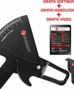 BOZEERA Huidplooimeter PRO En Body Mass Tape - Vetmeter PRO En Meetlint Lichaam - Inclusief Software Video Uitleg En Nederlandse Handleiding -Yunmai Shop 550x497 8