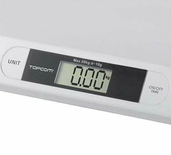 Topcom WG-2490 Babyweegschaal – Tot 20 Kilo – Wit 5 Topcom WG-2490 Babyweegschaal – Tot 20 Kilo – Wit - Afbeelding 3