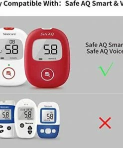 Sinocare Safe AQ Smart Bloedglucosemeter/bloedglucose Diabetescontrolekit Met Codevrij Strips X 50 En Pijnloze Lancetten X 50 - In Mg/dL (Safe AQ Smart) (50 Strips) -Yunmai Shop 550x499 7