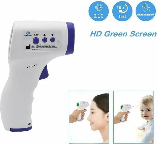 Super-Outlet HealthyTech Infrarood Thermometer - Koortsthermometer Met LCD-scherm - Incl. Batterijen 12 Super-Outlet HealthyTech Infrarood Thermometer - Koortsthermometer Met LCD-scherm - Incl. Batterijen - Afbeelding 10