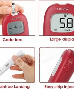 Sinocare Safe AQ Smart - Glucosemeter Kit ? Bloedsuiker Tester ? Inclusief 100 Test Strips En 100 Lancetten -Yunmai Shop 550x500 3