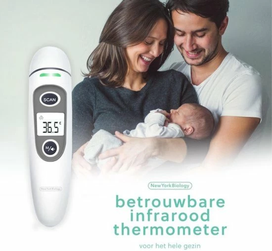 New York Biology - Infrarood Oor En Voorhoofdthermometer Lichaam Voor Baby- Kinderen & Volwassenen-digitale Koortsthermometer-incl. Batterijen +NL Handleiding 7 New York Biology - Infrarood Oor En Voorhoofdthermometer Lichaam Voor Baby- Kinderen & Volwassenen-digitale Koortsthermometer-incl. Batterijen +NL Handleiding - Afbeelding 5