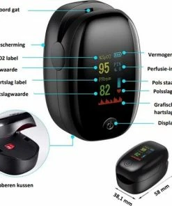 MTR Saturatiemeter - Oximeter - Saturatiemeter Zuurstofmeter Vinger- Zuurstofmeter- Saturatiemeter Best Getest- Hartslagmeter- Inclusief Draagkoord - Medisch Apparaat CE Gekeurd -Yunmai Shop 550x510 3