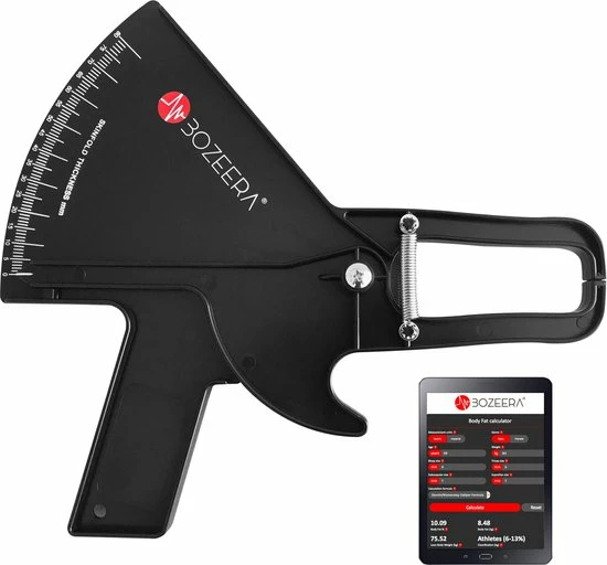 BOZEERA Huidplooimeter PRO - Vetmeter PRO - Vetpercentagemeter PRO - Inclusief Software Video Uitleg En Nederlandse Handleiding 3 BOZEERA Huidplooimeter PRO - Vetmeter PRO - Vetpercentagemeter PRO - Inclusief Software Video Uitleg En Nederlandse Handleiding