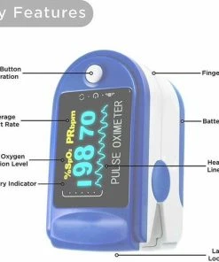 Merkloos Saturatiemeter Professioneel Pulsemeter - Blauw - Zuurstofmeter - Oximeter -Yunmai Shop 550x512 5