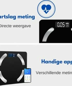 HealthyTech Weegschaal Personenweegschaal - Digitale Weegschaal Met Lichaamsanalyse - 12 Analyses 15 HealthyTech Weegschaal Personenweegschaal - Digitale Weegschaal Met Lichaamsanalyse - 12 Analyses -Yunmai Shop 550x515 1