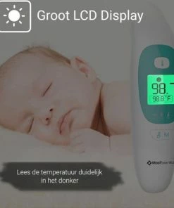 MostEssential Premium Koortsthermometer - Infrarood Thermometer - Thermometer Voorhoofd - Oorthermometer - Contactloos - Koortsthermometer Voor Volwassenen, Kinderen En Baby's - 20M -Yunmai Shop 550x516