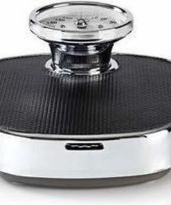 Nedis Personenweegschaal | Analoog | Zwart | Rubber | Antislip Weegplateau | Maximaal Weegvermogen: 160 Kg