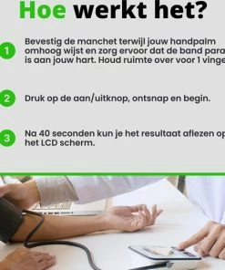 VERK GROUP Nauwkeurige Bloeddrukmeter Bovenarm - Elektrische Bloeddrukmeter En Haarstlagmeter In Een - Met LCD Scherm - Meet Volgens WHO Norm - Geheugenfunctie - Compact - Gratis Opbergtasje -Yunmai Shop 550x519 14