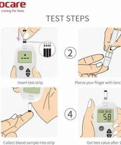 Sinocare - Sinocare Bloedglucosemeter, Safe-Accu Bloedglucosetestkit Met Bloedglucoseteststrips X 50 + Bloedsuikertestlancet X 50 + Diabetische Prikpen Zonder Code - Mg/dL 17 Sinocare - Sinocare Bloedglucosemeter, Safe-Accu Bloedglucosetestkit Met Bloedglucoseteststrips X 50 + Bloedsuikertestlancet X 50 + Diabetische Prikpen Zonder Code - Mg/dL -Yunmai Shop 550x519 16