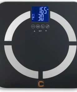 Cresta Care CBS350S Personenweegschaal Met Lichaamsanalyse | Weergave Van Het Lichaamsgewicht In Kilo - Pound Of Stone| Weergave Lichaamsvocht | Weergave Spiermassa | Weergave Botmassa | BMI | Geheugen Voor 8 Personen|