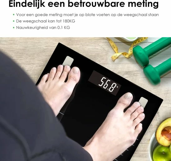 MGS Tech Slimme Personenweegschaal Met Volledig Lichaamsanalyse En Vetpercentage - Digitale Bluetooth Weegschaal Met App - Beste Koop 5 MGS Tech Slimme Personenweegschaal Met Volledig Lichaamsanalyse En Vetpercentage - Digitale Bluetooth Weegschaal Met App - Beste Koop - Afbeelding 3