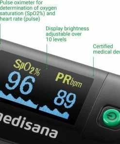 Medisana Saturatiemeter PM 100 Black 18 Medisana Saturatiemeter PM 100 Black -Yunmai Shop 550x523 7