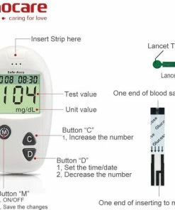 Sinocare Bloedglucose Meter ? Met 100 Test Strips En 100 Lancetten ? Diabetes ? Bloedsuiker Meter ? Bloedglucose Meter 15 Sinocare Bloedglucose Meter ? Met 100 Test Strips En 100 Lancetten ? Diabetes ? Bloedsuiker Meter ? Bloedglucose Meter -Yunmai Shop 550x524 10