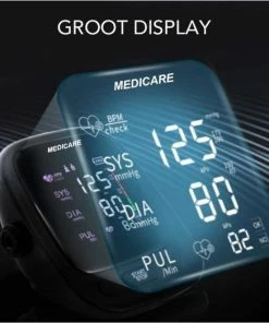 Medicare Bloeddrukmeter Bovenarm Met Spraakfunctie - Groot LED Scherm - Draagband - Zwart -Yunmai Shop 550x524 9