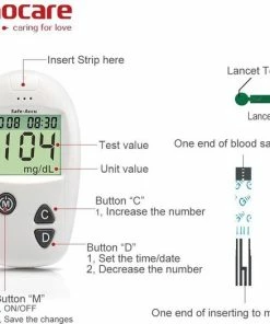 Sinocare - Sinocare Bloedglucosemeter, Safe-Accu Bloedglucosetestkit Met Bloedglucoseteststrips X 50 + Bloedsuikertestlancet X 50 + Diabetische Prikpen Zonder Code - Mg/dL 14 Sinocare - Sinocare Bloedglucosemeter, Safe-Accu Bloedglucosetestkit Met Bloedglucoseteststrips X 50 + Bloedsuikertestlancet X 50 + Diabetische Prikpen Zonder Code - Mg/dL -Yunmai Shop 550x525 12