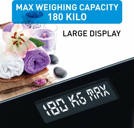 Grundig Weegschaal - Digitale Personenweegschaal - 50 Gram Nauwkeurig - 2 Tot 180 Kilo - Zwart 7 Grundig Weegschaal - Digitale Personenweegschaal - 50 Gram Nauwkeurig - 2 Tot 180 Kilo - Zwart - Afbeelding 5