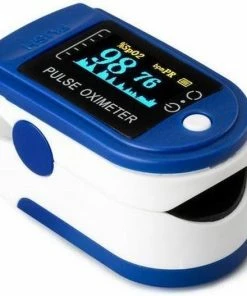 Contec CMS50D Saturatiemeter Professioneel Beste Getest - Blauw
