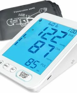 Alphamed U81D Bloeddrukmeter Bovenarm - Hartslagmeting - Geheugenfunctie - 22 42 Cm Manchet - Wit -Yunmai Shop 550x527 6