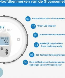 Thuys Glucosemeter - Bloedsuikermeter - Incl. Prikpen, 50 Teststrips & 50 Lancetten - Glucosemeter Startpakket 10 Thuys Glucosemeter - Bloedsuikermeter - Incl. Prikpen, 50 Teststrips & 50 Lancetten - Glucosemeter Startpakket -Yunmai Shop 550x528 10