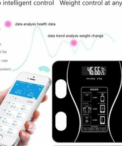 Merkloos Digitale Smart Weegschaal - Personenweegschaal - Met Lichaamsanalyse - USB Oplaadbaar - Met App - Zwart 17 Merkloos Digitale Smart Weegschaal - Personenweegschaal - Met Lichaamsanalyse - USB Oplaadbaar - Met App - Zwart -Yunmai Shop 550x528 3