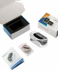 Fedec Fingertip Pulse Oximeter - Hartslagmeter - Saturatiemeter - Grijs -Yunmai Shop 550x529 12