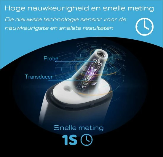 Monati 3 In 1 Infrarood Koortsthermometer - Nauwkeurige Meting Van Lichaam, Voorhoofd, Oor En Binnen - Voor Volwassenen En Baby's 6 Monati 3 In 1 Infrarood Koortsthermometer - Nauwkeurige Meting Van Lichaam, Voorhoofd, Oor En Binnen - Voor Volwassenen En Baby's - Afbeelding 4