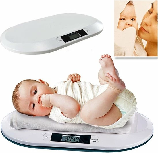 Parcura Babyweegschaal - Digitale Weegschaal Baby - (ook Als Dierenweegschaal) - Max. 20 Kg 6 Parcura Babyweegschaal - Digitale Weegschaal Baby - (ook Als Dierenweegschaal) - Max. 20 Kg - Afbeelding 4