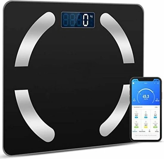 HealthyTech Weegschaal Personenweegschaal - Digitale Weegschaal Met Lichaamsanalyse - 12 Analyses 3 HealthyTech Weegschaal Personenweegschaal - Digitale Weegschaal Met Lichaamsanalyse - 12 Analyses