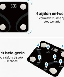 Vivid Green Weegschaal Met Lichaamsanalyse - Personenweegschaal - Digitaal - Beste Koop - Zwart -Yunmai Shop 550x533 8