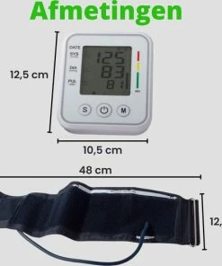 VERK GROUP Nauwkeurige Bloeddrukmeter Bovenarm - Elektrische Bloeddrukmeter En Haarstlagmeter In Een - Met LCD Scherm - Meet Volgens WHO Norm - Geheugenfunctie - Compact - Gratis Opbergtasje -Yunmai Shop 550x535 15