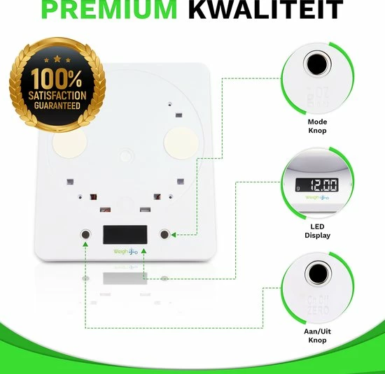 WeighJo Dierenweegschaal Puppy Kitten Keukenweegschaal Digitaal Weegschaal - Dieren Weegschaal - Keuken Weegschaal Met Kom - Precisie Weegschaal - Kleine Weegschaal Tot 10 Kg 5 WeighJo Dierenweegschaal Puppy Kitten Keukenweegschaal Digitaal Weegschaal - Dieren Weegschaal - Keuken Weegschaal Met Kom - Precisie Weegschaal - Kleine Weegschaal Tot 10 Kg - Afbeelding 3