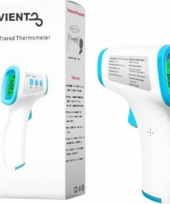 Viento Contactloze Voorhoofdthermometer - Infrarood Thermometer – Vleesthermometer - Voorhoofd Thermometer - Afstand Temperatuur Meten - Opslag Mogelijkheid - 2020