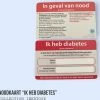 Zorg Totaal Noodkaart "ik Heb Diabetes" 1 Zorg Totaal Noodkaart "ik Heb Diabetes" -Yunmai Shop 550x537 11