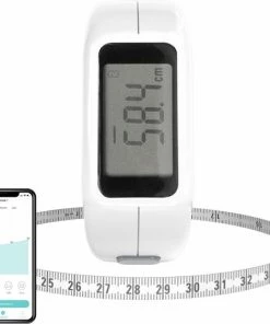 Yunmai Shop 34 Silvergear Smart Lichaamsmeetlint Met App - Body Mass Tape - Automatische Omtrekmeter - Slim Meetlint Voor Meten Lichaam En Omvang - Stuur Resultaten Direct Door Naar App