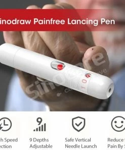 Sinocare Safe AQ Smart - Glucosemeter Kit ? Bloedsuiker Tester ? Inclusief 100 Test Strips En 100 Lancetten -Yunmai Shop 550x537 6