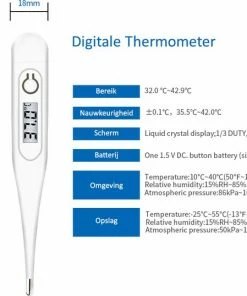 Premium Commerce Thermometer Lichaam - Koortsthermometer Voor Volwassenen - Wit - Incl. Opbergcase En Handleiding! -Yunmai Shop 550x538 3