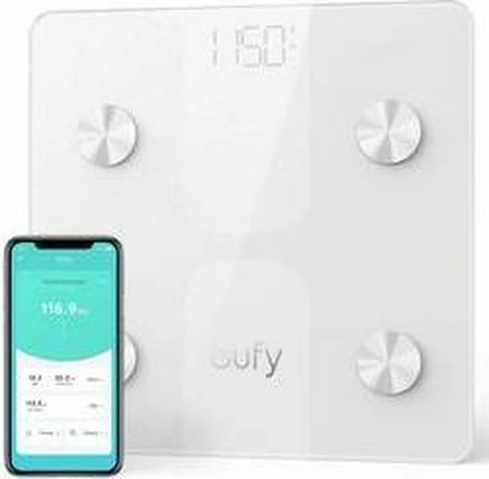 Eufy Smart Scale C1 Analyse-personenweegschaal Weegbereik (max.): 150 Kg Wit 9 Eufy Smart Scale C1 Analyse-personenweegschaal Weegbereik (max.): 150 Kg Wit - Afbeelding 7