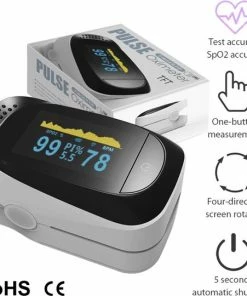 Merkloos Saturatiemeter - Saturatiemeter Zuurstofmeter Vinger - Zuurstofmeter - Oximeter - Saturatiemeter Best Getest - Saturatiemeter Vinger - Zwart -Yunmai Shop 550x540 2