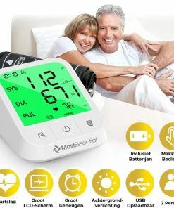 MostEssential Premium Bloeddrukmeter Bovenarm - Hartslagmeter - Inclusief Opbergtas En Batterijen - 200 Metingen Geheugen -Yunmai Shop 550x540 8