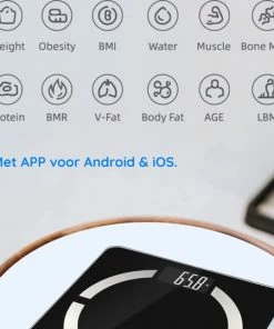 Phreeze Slimme Personenweegschaal Met Volledig Lichaamsanalyse En Vetpercentage - Digitale Bluetooth Weegschaal Met App - Beste Koop 32 Phreeze Slimme Personenweegschaal Met Volledig Lichaamsanalyse En Vetpercentage - Digitale Bluetooth Weegschaal Met App - Beste Koop -Yunmai Shop 550x541 9