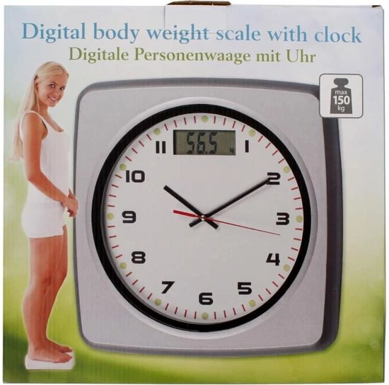 Life-time Lifetime S27-656 Digitale Personenweegschaal Met Klok – Persoon Weegschaal Tot 150 Kg 7 Life-time Lifetime S27-656 Digitale Personenweegschaal Met Klok – Persoon Weegschaal Tot 150 Kg - Afbeelding 5