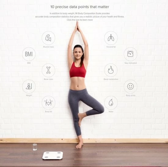 Xiaomi Mi Body Composition Smart Scale 2 - Slimme Lichaamsanalyseweegschaal 21 Xiaomi Mi Body Composition Smart Scale 2 - Slimme Lichaamsanalyseweegschaal - Afbeelding 19