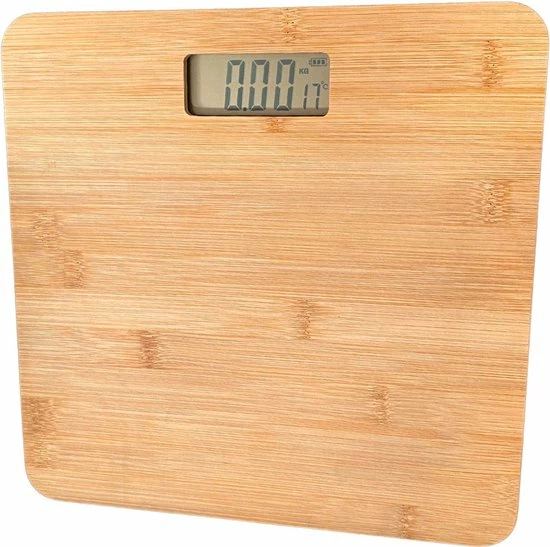 D?luxa Weegschaal - Bamboe - Weegschaal Personenweegschaal - Inclusief Batterijen + Automatische Uitschakeling + Temperatuurmeter 3 D?luxa Weegschaal - Bamboe - Weegschaal Personenweegschaal - Inclusief Batterijen + Automatische Uitschakeling + Temperatuurmeter