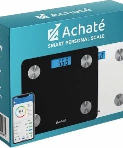 Achat? Slimme Weegschaal Met App - 12 Lichaamsanalyses - Smart Personenweegschaal - 8 Gebruikers - Incl Batterij - Zwart -Yunmai Shop 550x547 2