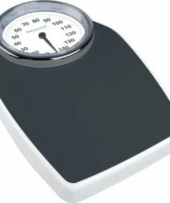Medisana PSD Mechanische Personenweegschaal, Tot 150 Kg, Analoog, In Klassiek Design, Versterkte Glazen Afdekking, Zwart, 28.5 X 42.5 X 8.5 Cm