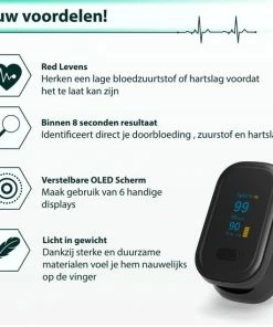 Curify? Medische Saturatiemeter - Zuurstofmeter Vinger Inclusief Hartslagmeter - Pulse Oximeter Met PI Functie -Yunmai Shop 550x549 12