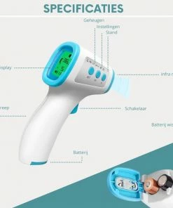 Viento Contactloze Voorhoofdthermometer - Infrarood Thermometer – Vleesthermometer - Voorhoofd Thermometer - Afstand Temperatuur Meten - Opslag Mogelijkheid - 2020 -Yunmai Shop 550x549 22