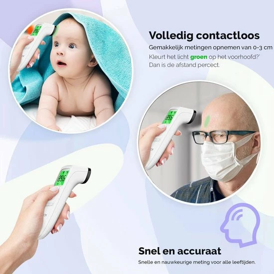 Bintoi? XE200 - Thermometer - Temperatuurmeter - Koortsthermometer 5 Bintoi? XE200 - Thermometer - Temperatuurmeter - Koortsthermometer - Afbeelding 3